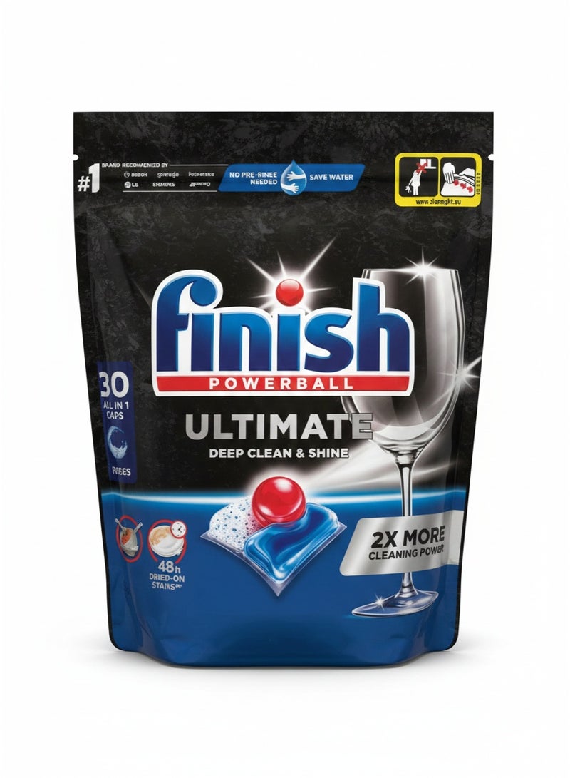 Finish All in 1 Powerball Ultimate Dishwasher 80 Caps 1032g - Image 1